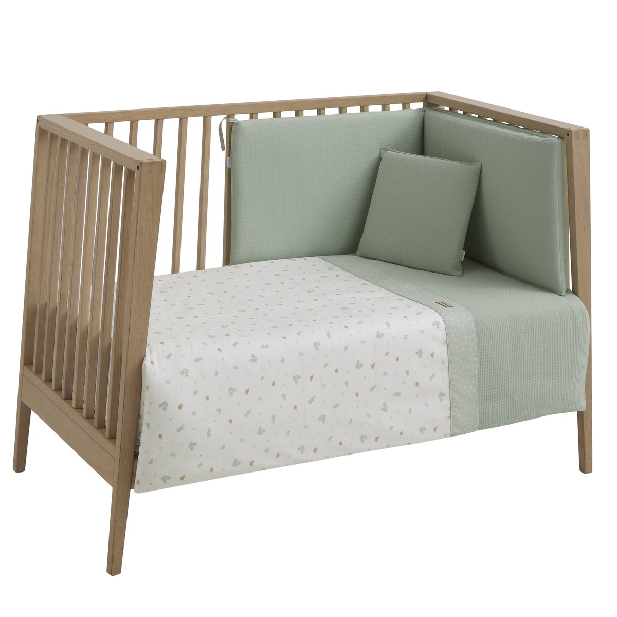 JGO 2 PCS.F.NORDICA CUNA 70 ARDI VERDE 110x170x3 CM& Cambrass