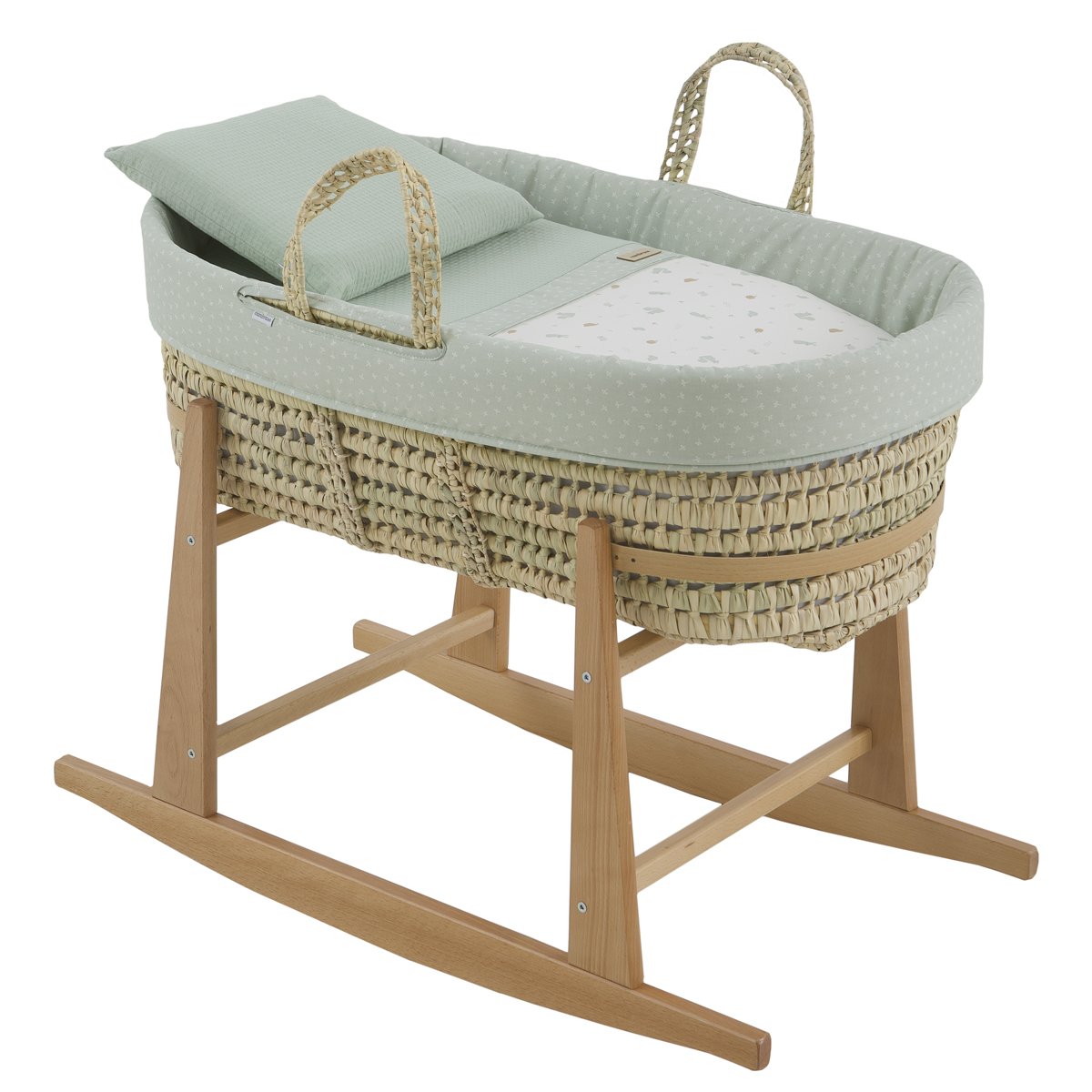 MOISES PALMA ACOLCH+PATA M.NAT ARDI VERDE/NATURAL 39x80x61 CM& Cambrass