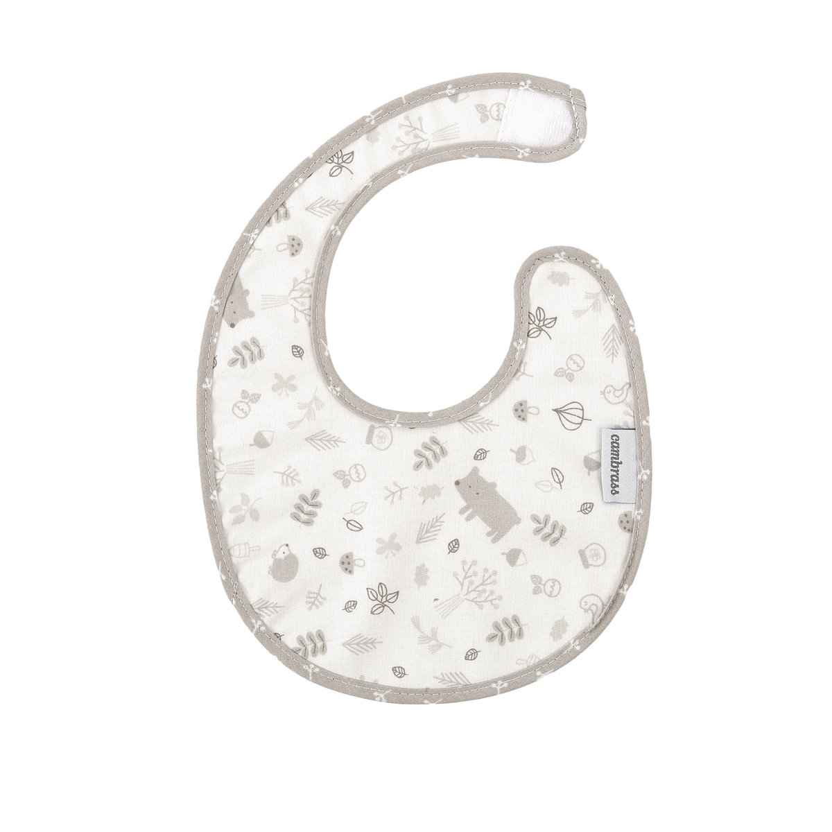 BABERO REDONDO CON VELCRO ABETE BEIGE 16x19x1 CM& Cambrass