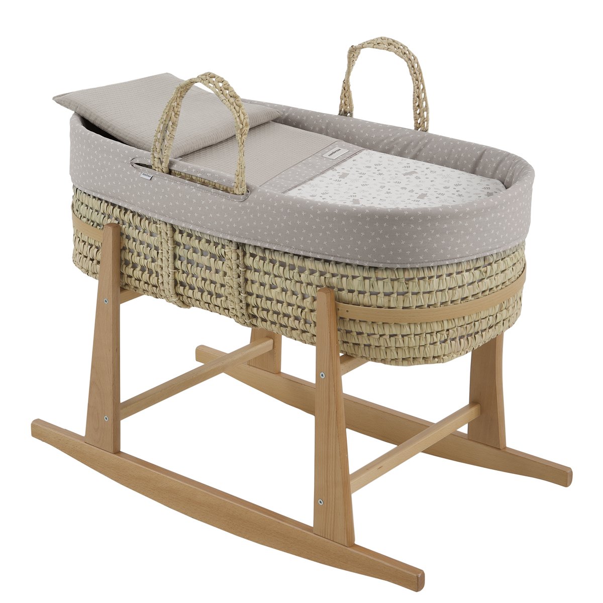 MOISES PALMA ACOLCH+PATA M.NAT ABETE BEIGE/NATURAL 39x80x61 CM& Cambrass