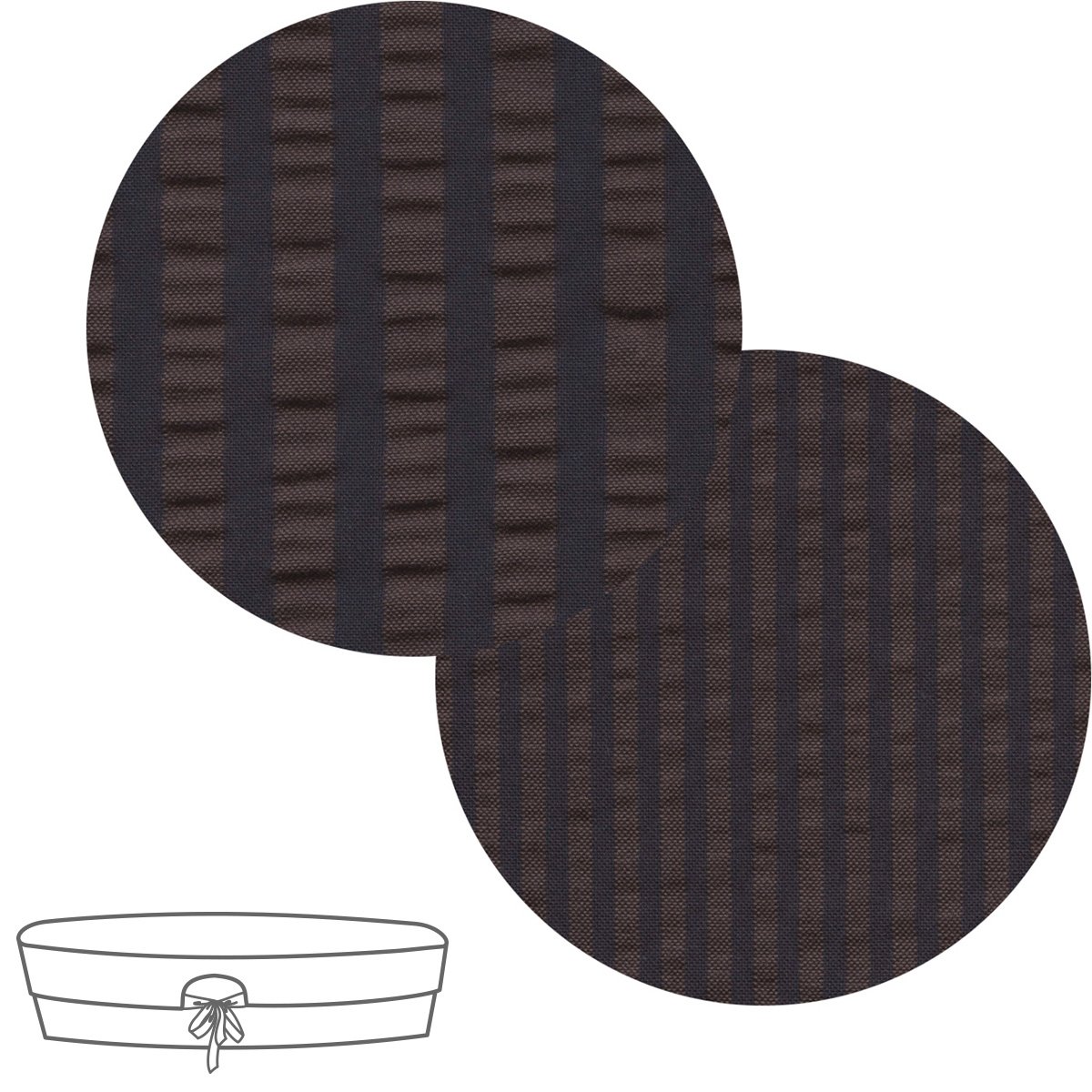 CUBRECAPAZO REVERSIBLE UNIV. DERBY AZULON 35x75x35 CM& Cambrass