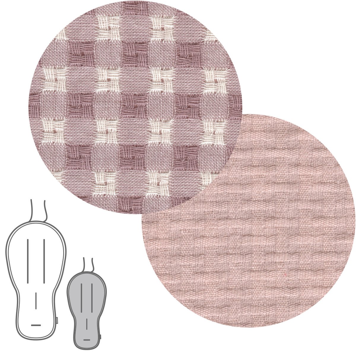 COLCHONETA SILLA PASEO R.OVAL VICKY ROSA 43x88x1 CM& Cambrass