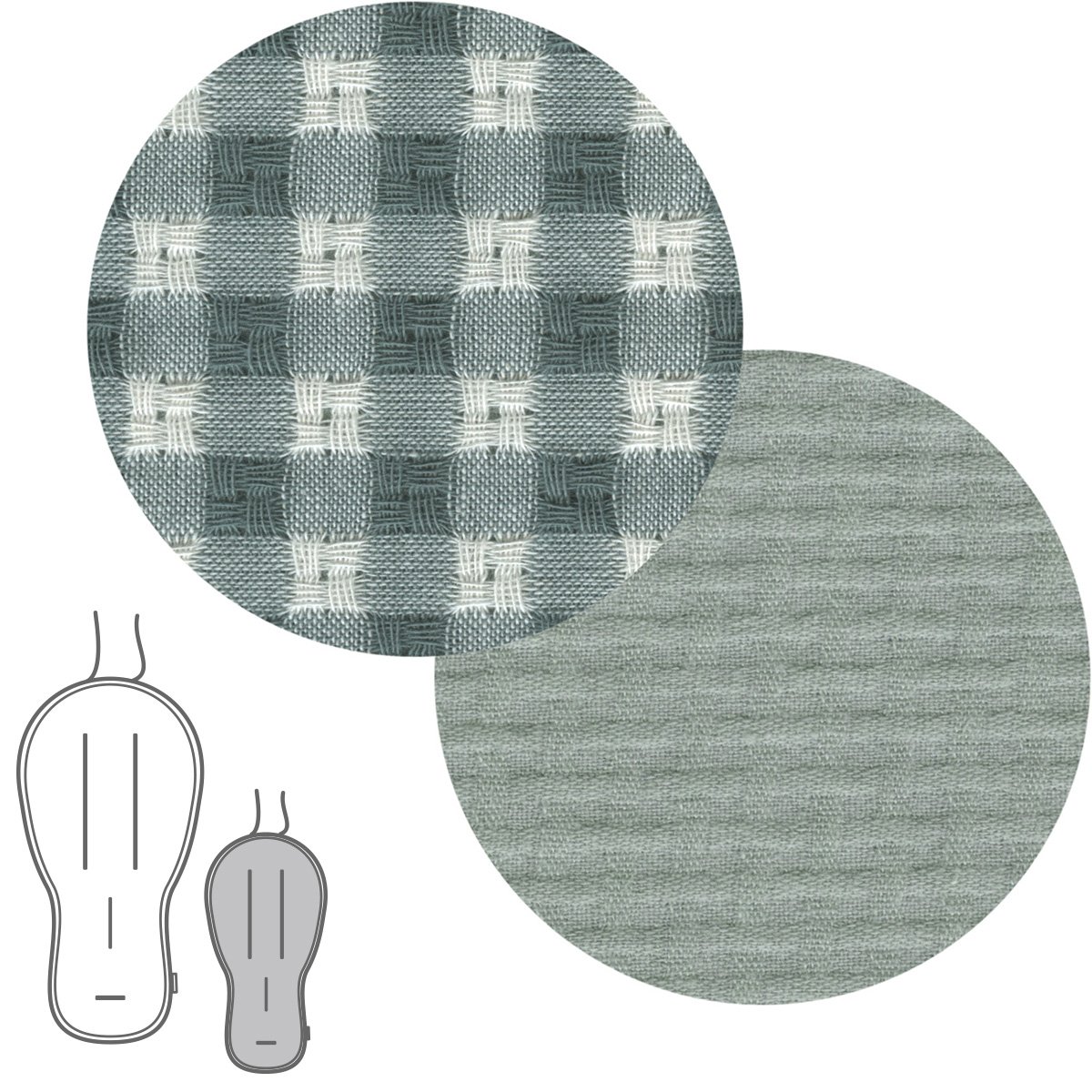 COLCHONETA SILLA PASEO R.OVAL VICKY VERDE 43x88x1 CM& Cambrass