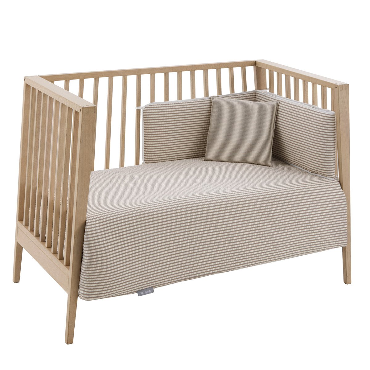 JGO 2 PCS.F.NORDICA CUNA 60 DERBY BEIGE 100x140x3 CM& Cambrass