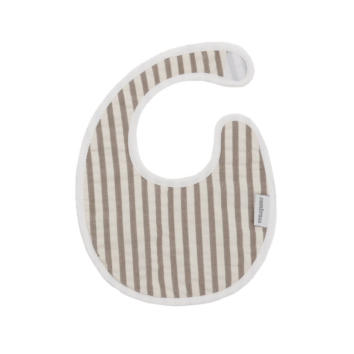BABERO REDONDO CON VELCRO DERBY BEIGE 16x19x1 CM& Cambrass