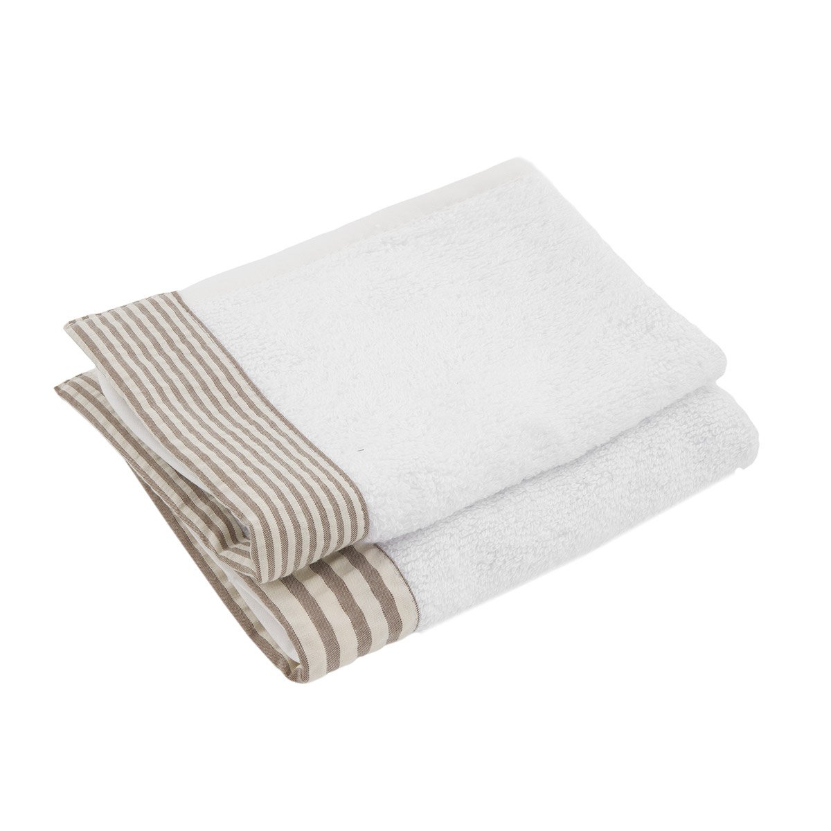 JUEGO 2 TOALLAS DERBY BEIGE 25x35x1 CM& Cambrass