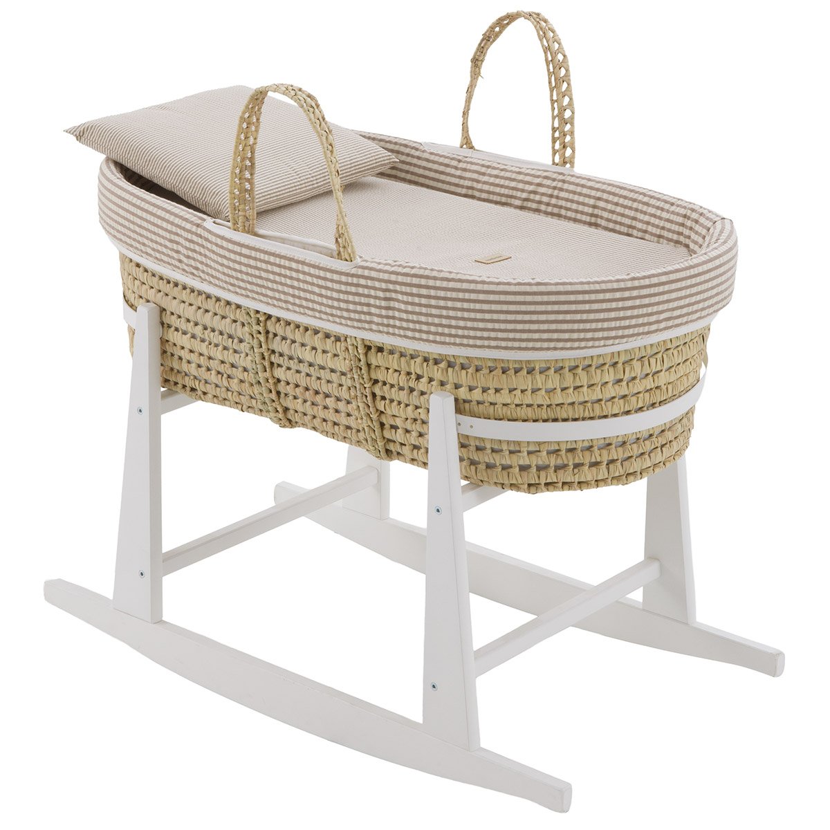 MOISES PALMA ACOLCH+PATA M.BCO DERBY BEIGE/BCO 39x80x61 CM& Cambrass