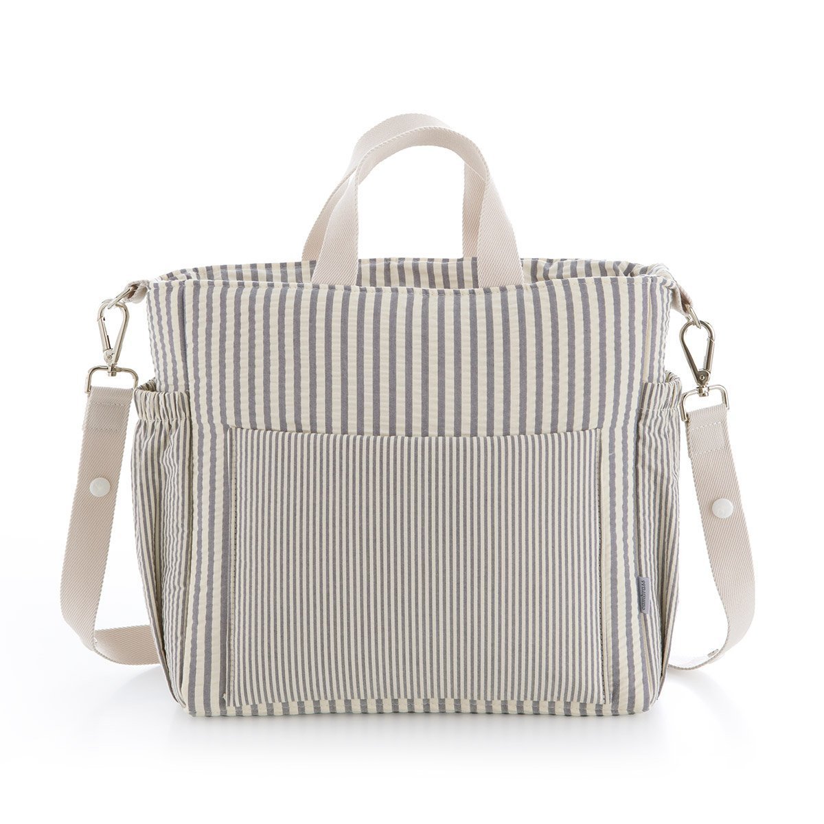 BOLSO MATERNAL PACK DERBY GRIS 16x43x37 CM& Cambrass