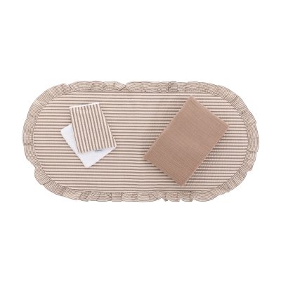 PACK COLCHA CAPAZO DERBY BEIGE 35x75x1 CM& Cambrass