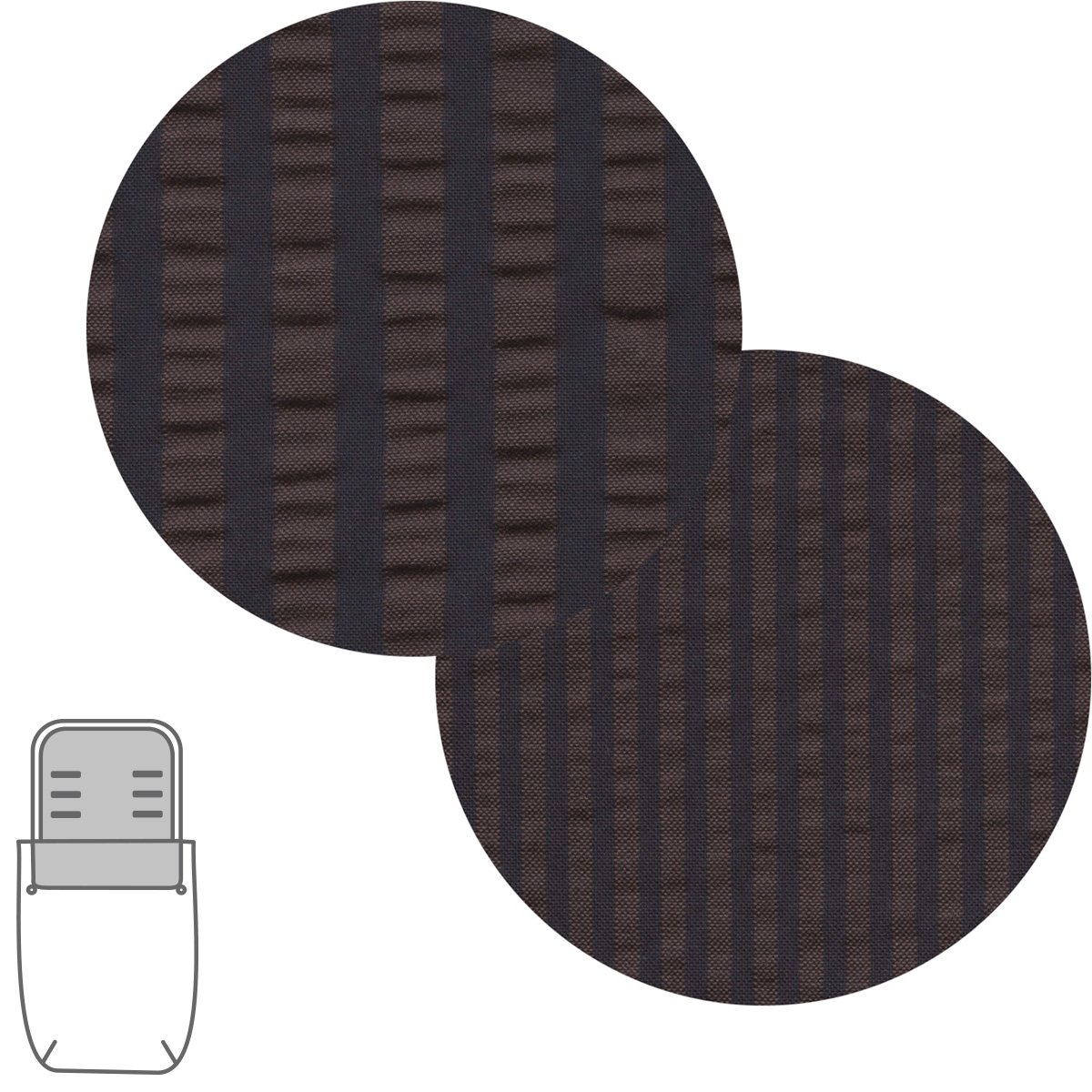 SACO CAPAZO + COLCHONETA DERBY AZULON 35x80x6 CM& Cambrass