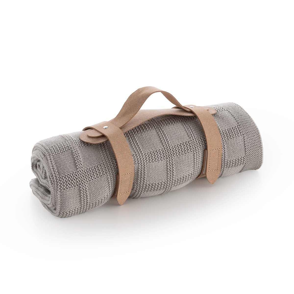 MANTA PUNTO BAMBOO 80x100x1 CM SQUARES GREY& Cambrass