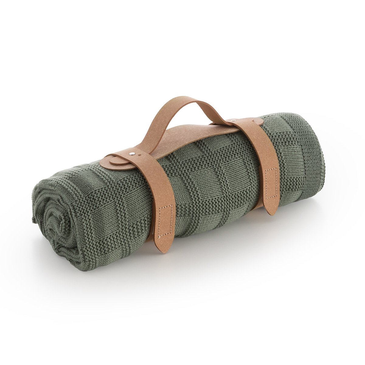 MANTA PUNTO BAMBOO 80x100x1 CM SQUARES OLIVE& Cambrass