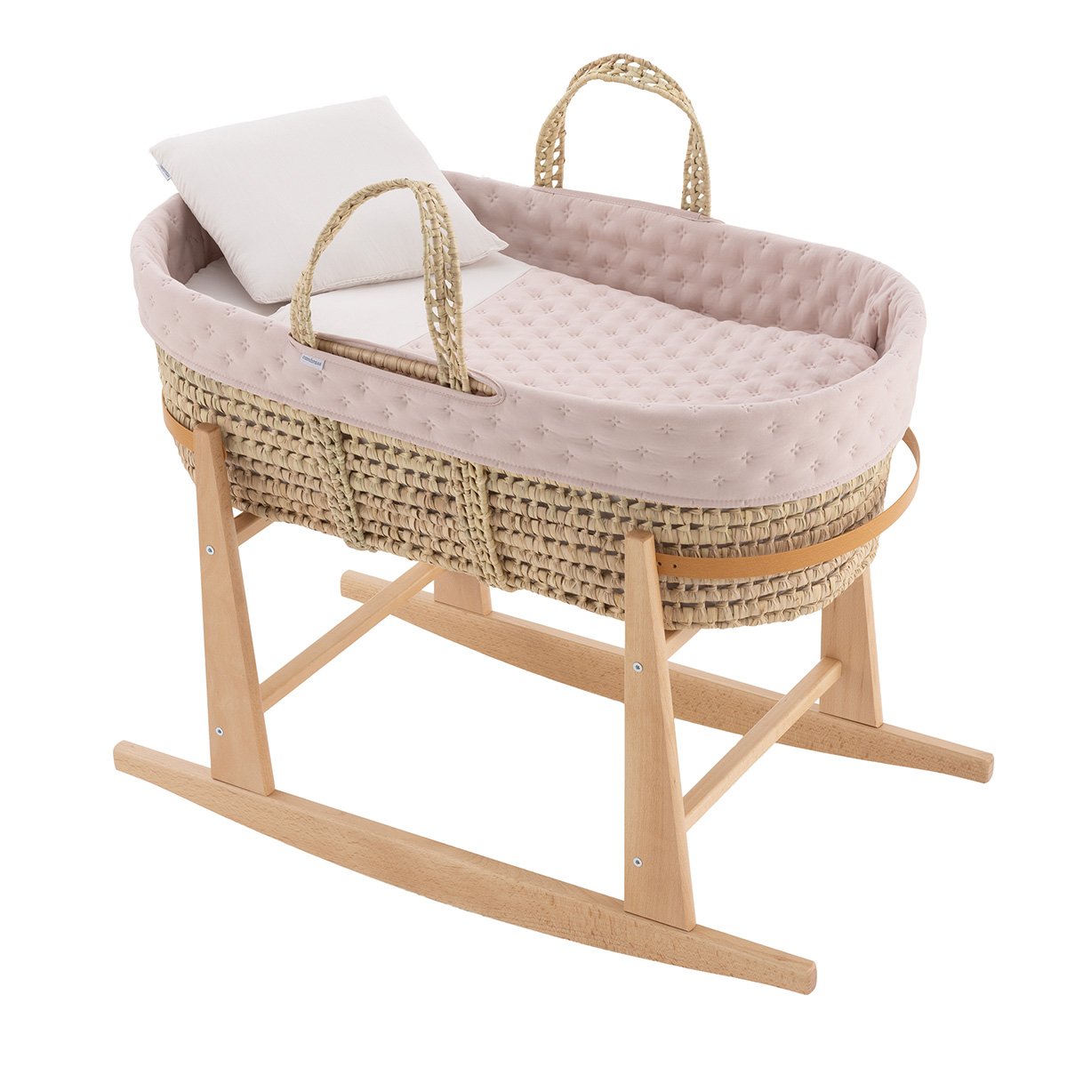 MOISES PALMA ACOLCH+PATA M.NAT TENDER BLUSH 39x80x61 CM& Cambrass