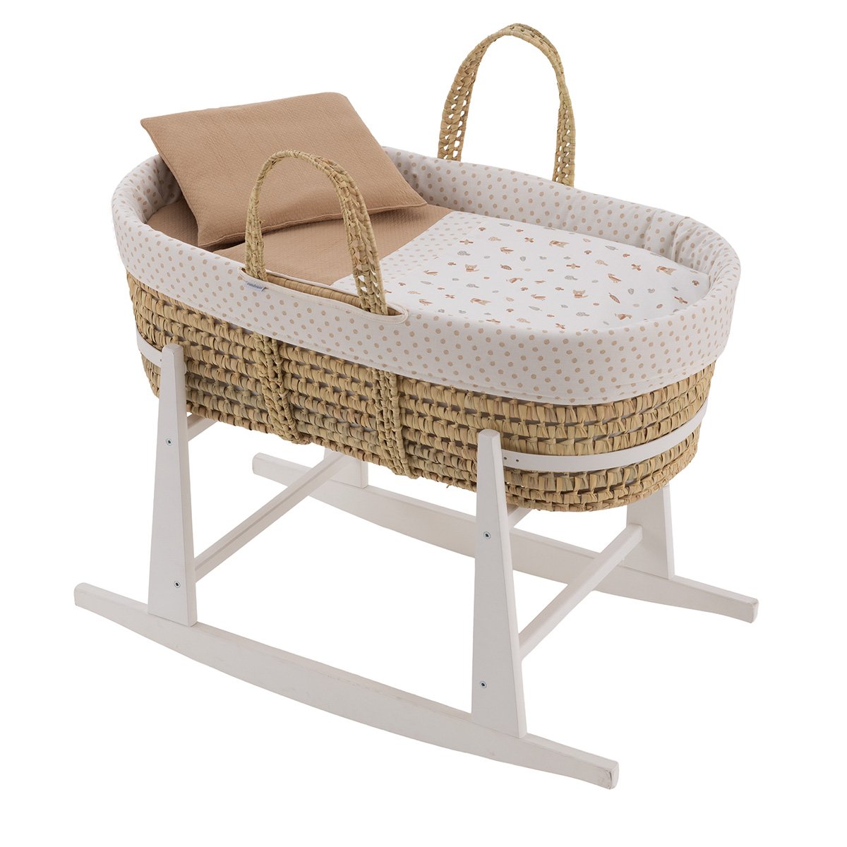 MOISES PALMA ACOLCH+PATA M.BCO SENDA BEIGE/BCO 39x80x61 CM& Cambrass