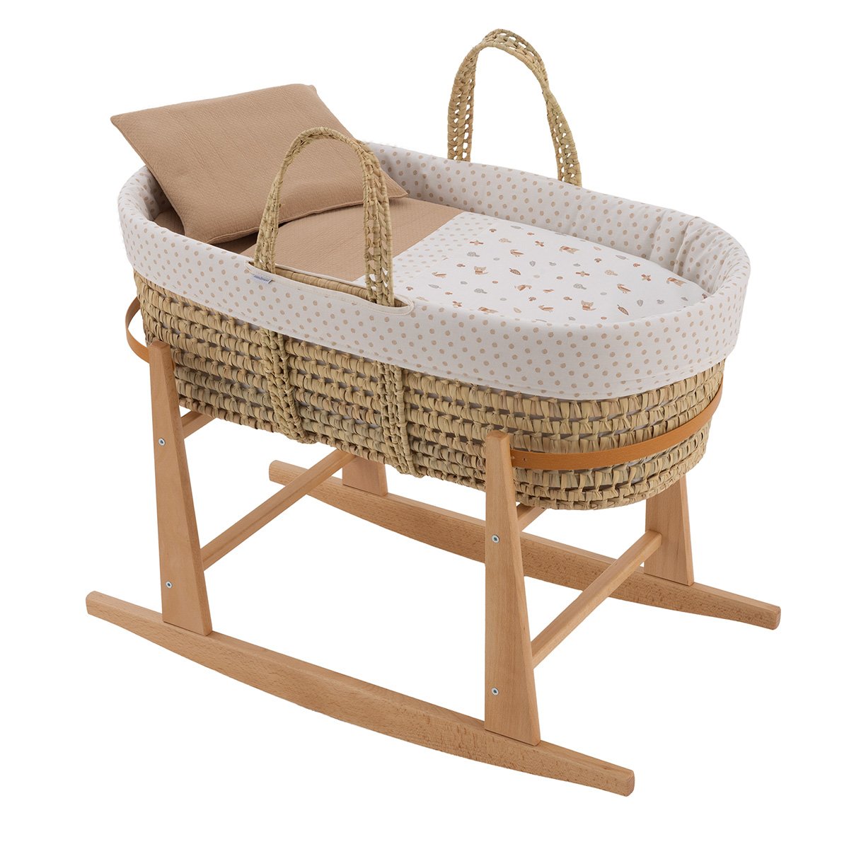 MOISES PALMA ACOLCH+PATA M.NAT SENDA BEIGE/NATURAL 39x80x61 CM& Cambrass