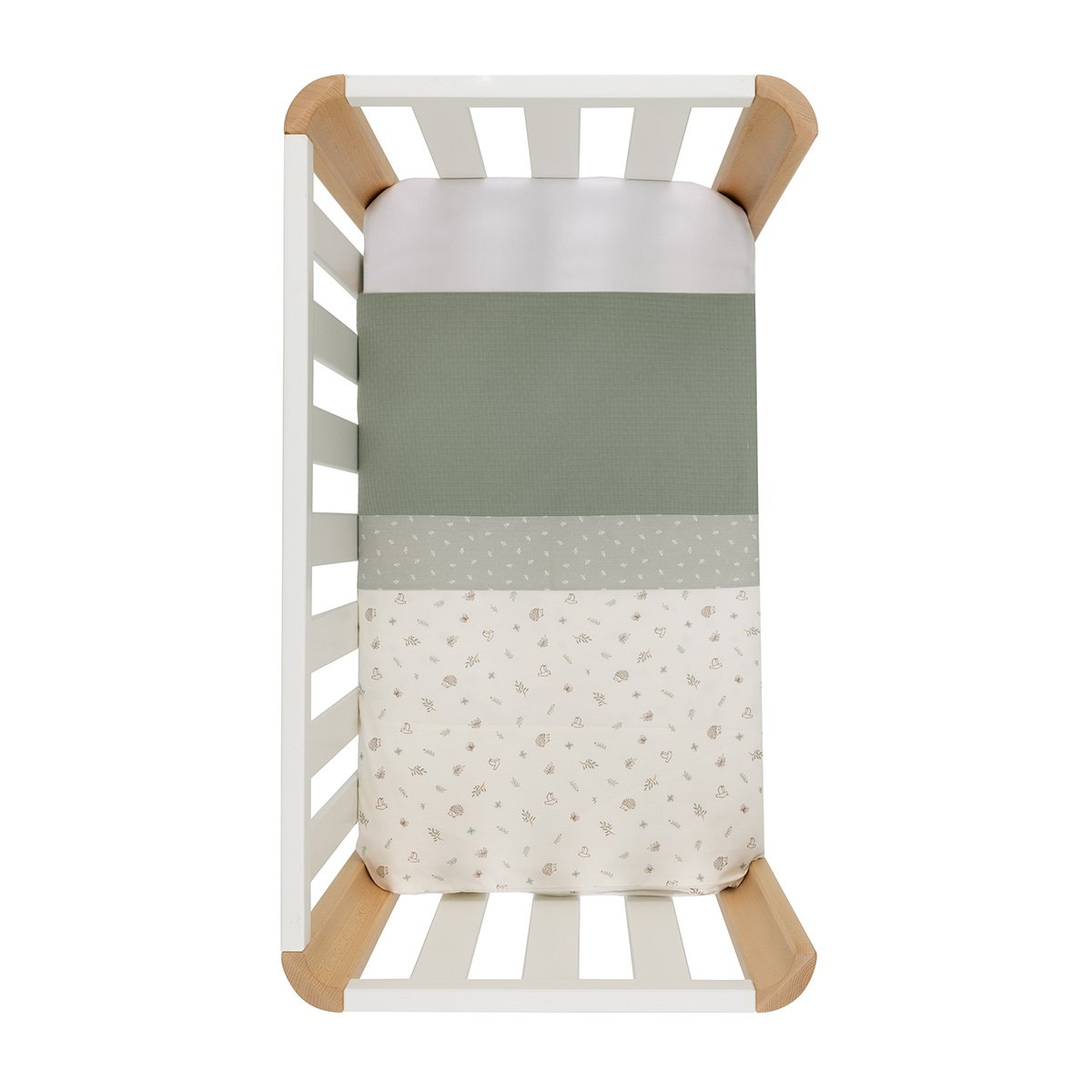 FUNDA NORDICA MINICUNA 70x77x1 CM CALMA VERDE& Cambrass