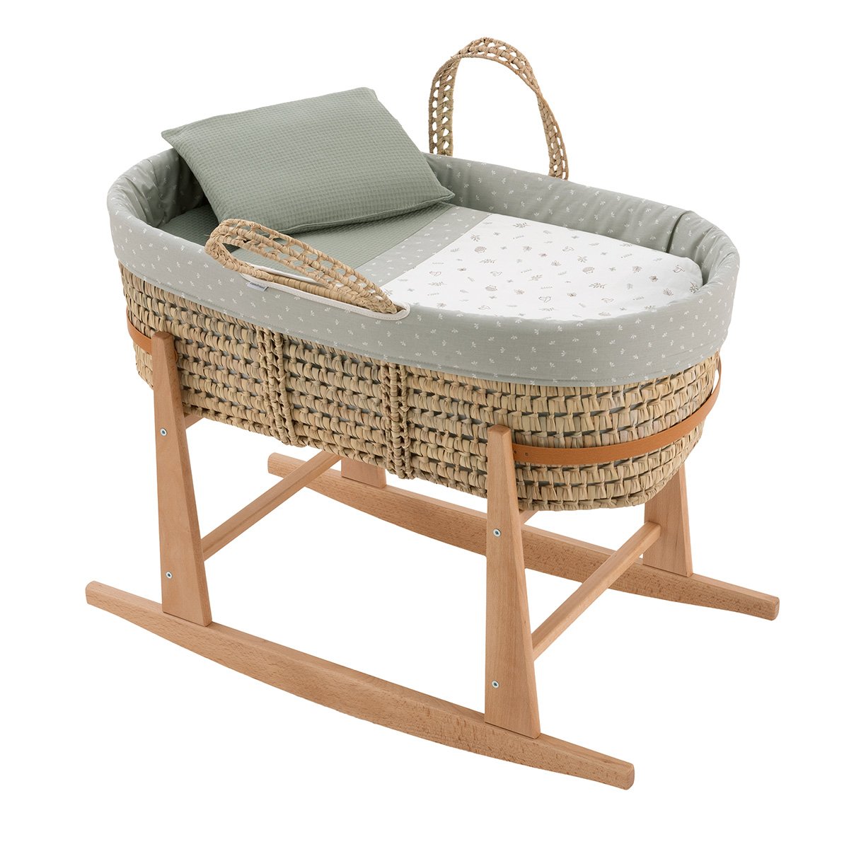 MOISES PALMA ACOLCH+PATA M.NAT CALMA VERDE/NATURAL 39x80x61 CM& Cambrass