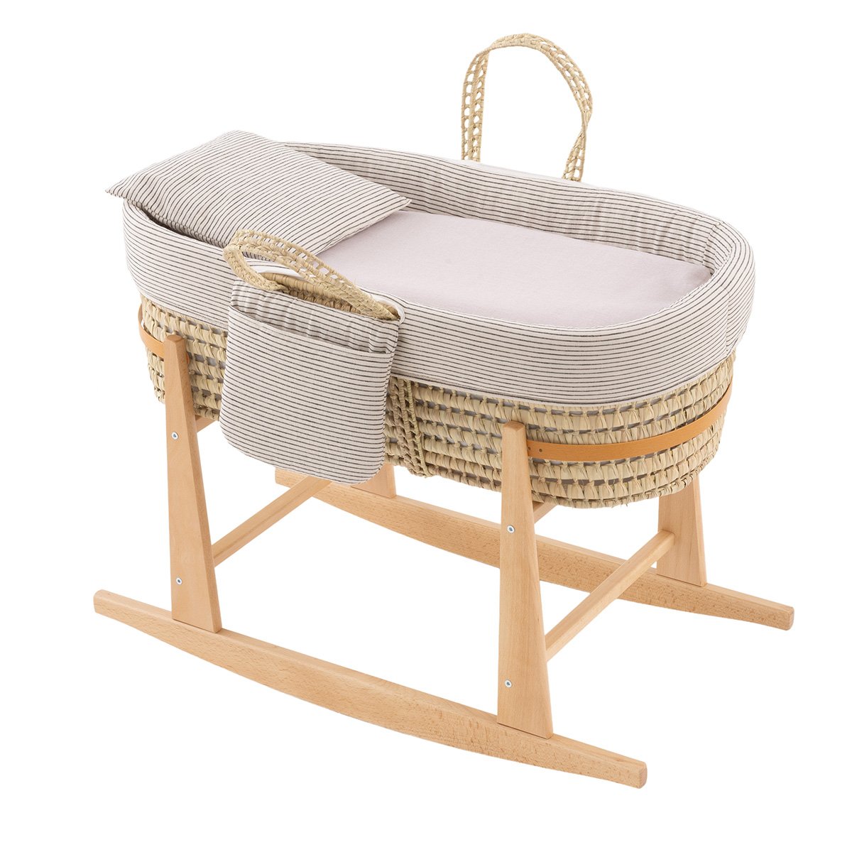 MOISES BEBE MIO CUCO + PATAS KANSAS BEIGE/GRIS 39x80x61 CM& Cambrass