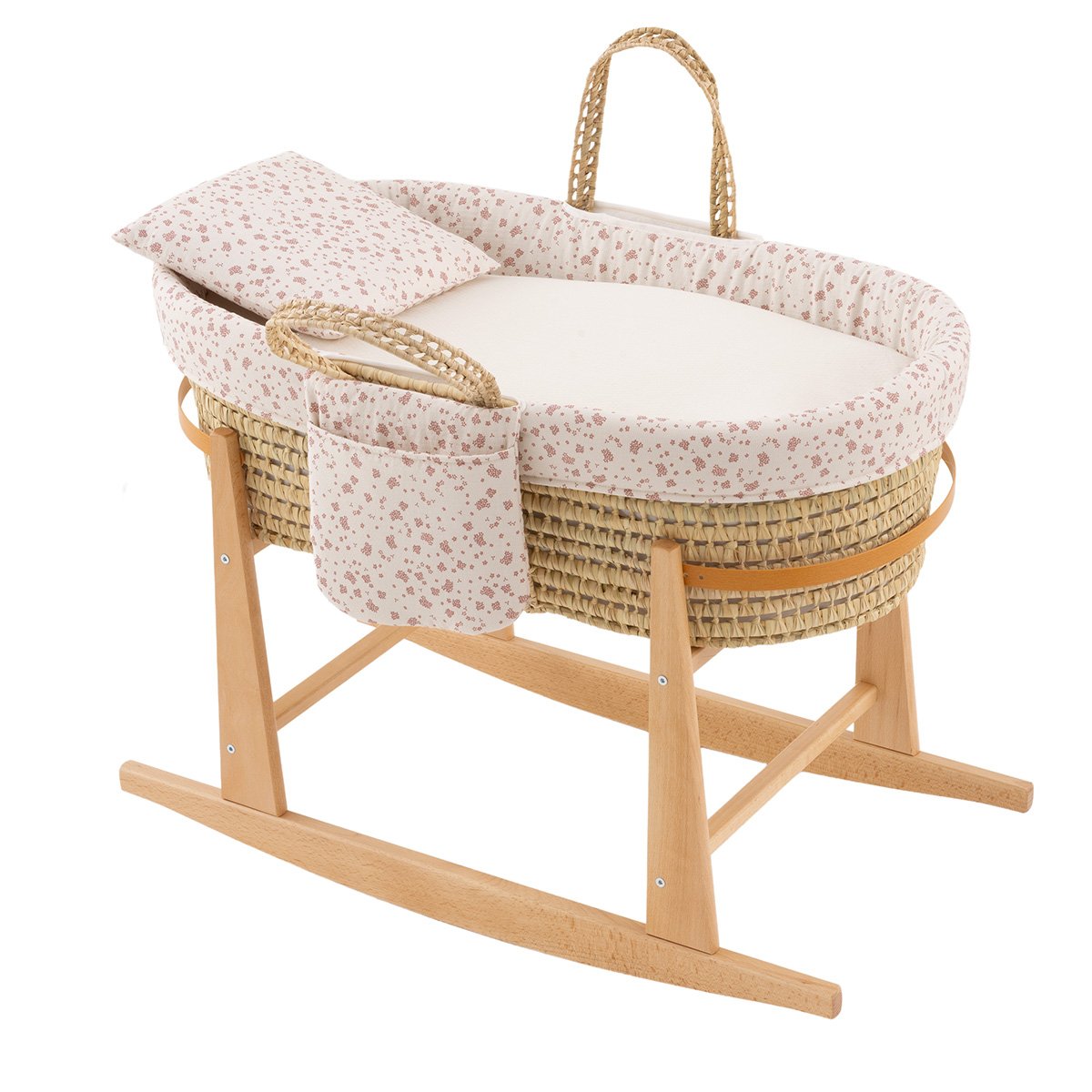 MOISES BEBE MIO CUCO + PATAS HONOLULU BEIGE/FLORES 39x80x61 CM& Cambrass