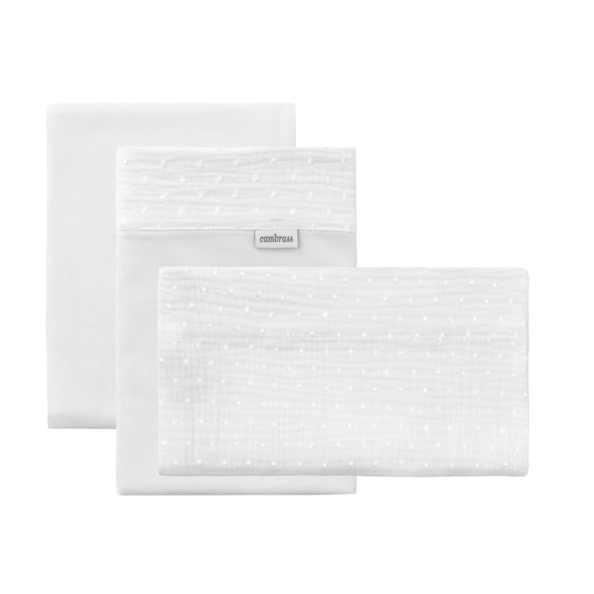 SABANA MOISES/CARRO 3 PCS 35x80x1 CM UNIC CRUDO& Cambrass