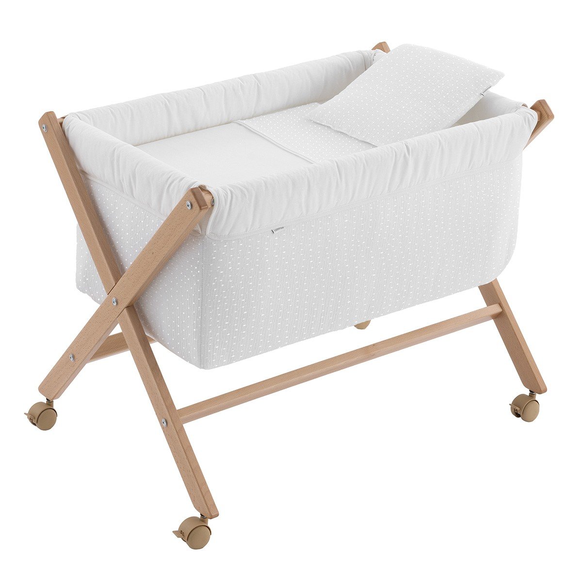 MINICUNA TIJERA MADERA UNIC CRUDO/NATURAL 55x87x74 CM& Cambrass