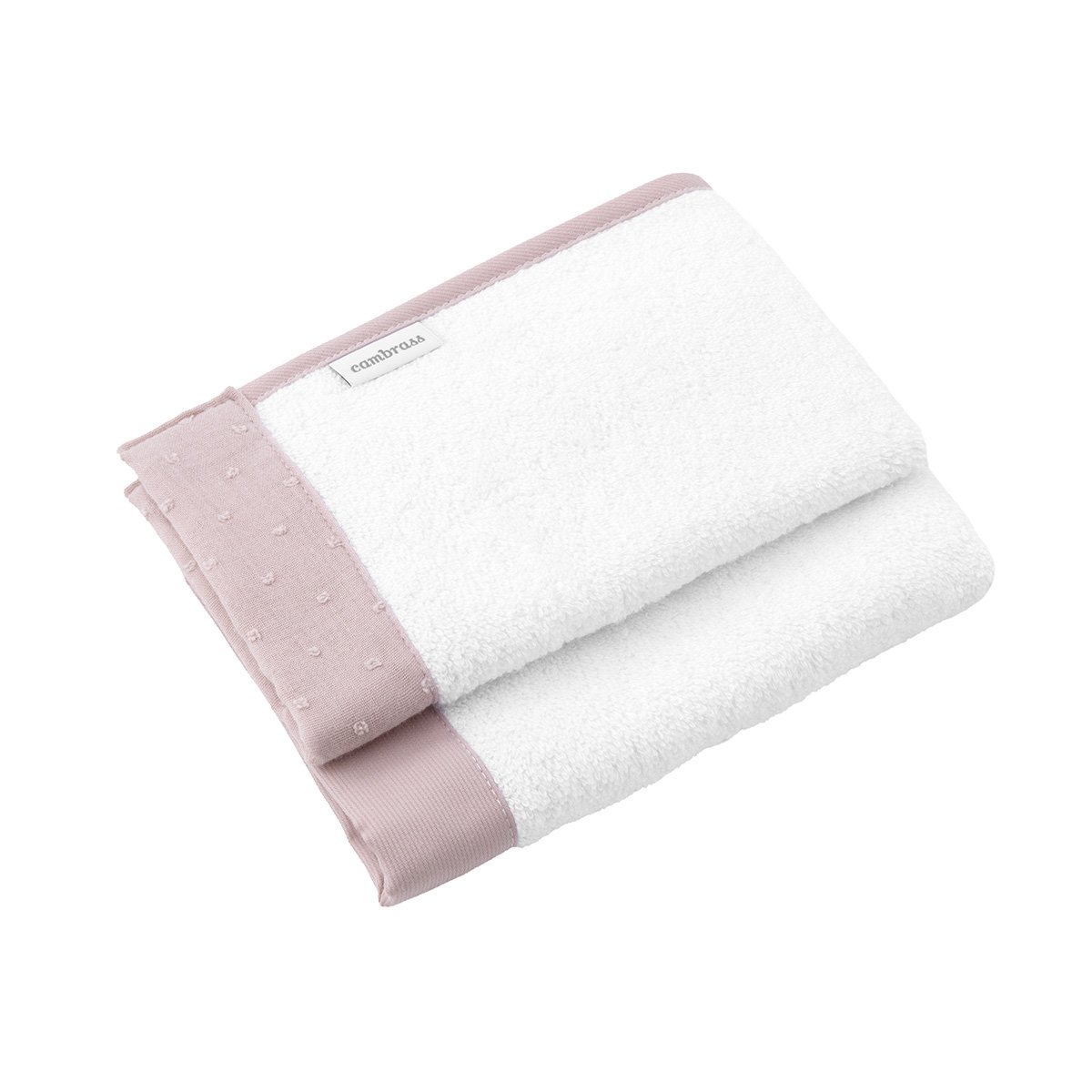 JUEGO 2 TOALLAS UNIC ROSA 25x35x1 CM& Cambrass