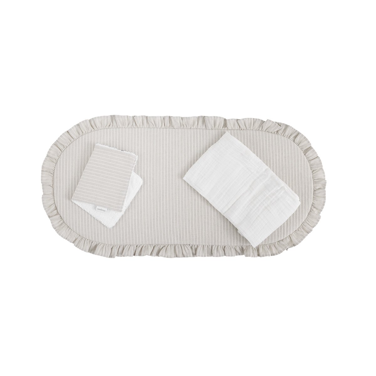 PACK COLCHONETA CAPAZO SIRA BEIGE 35x75x1 CM& Cambrass