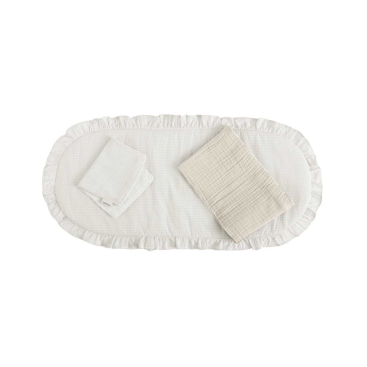 PACK COLCHONETA CAPAZO REGENT CREMA 35x75x1 CM& Cambrass