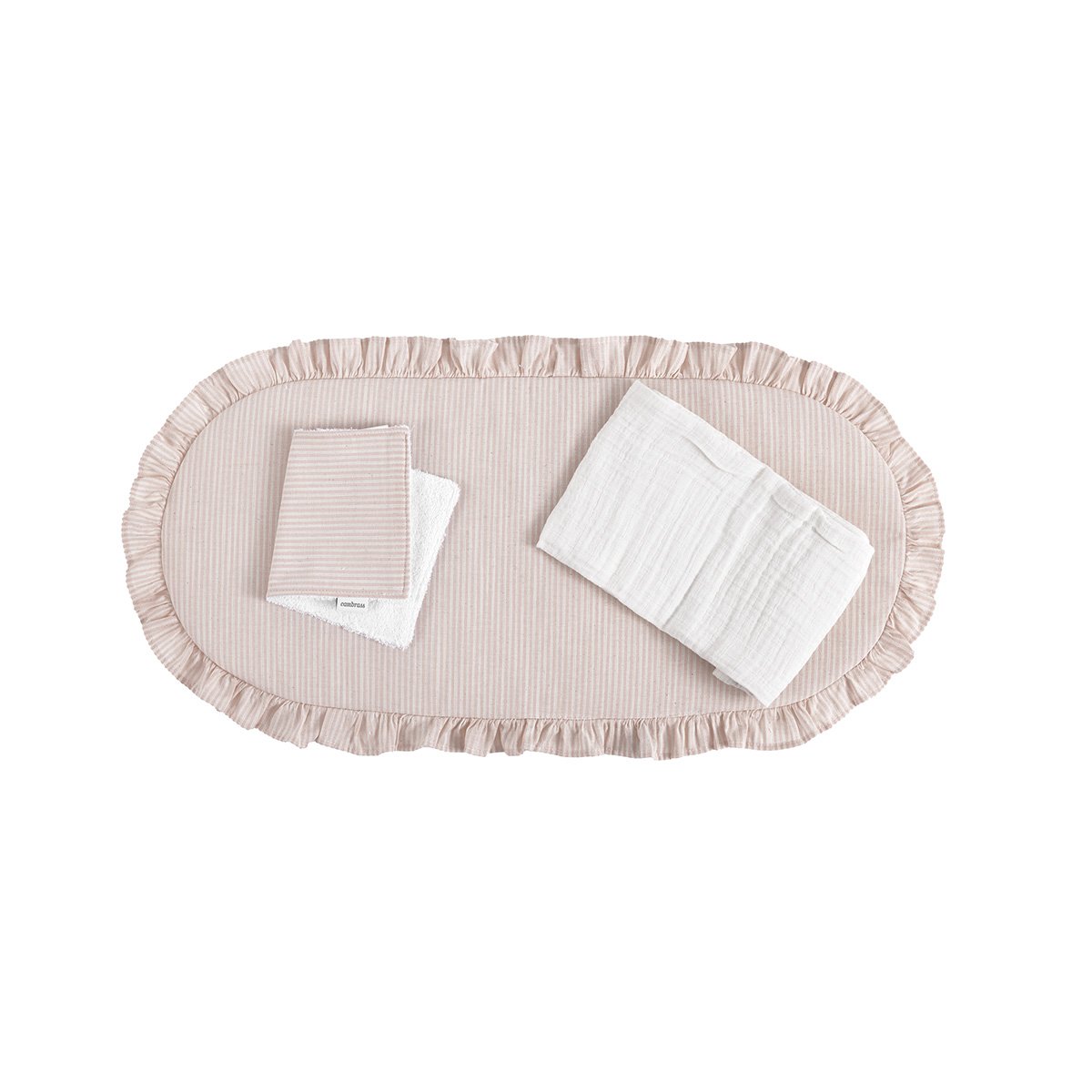 PACK COLCHONETA CAPAZO CLOE ROSA 35x75x1 CM& Cambrass