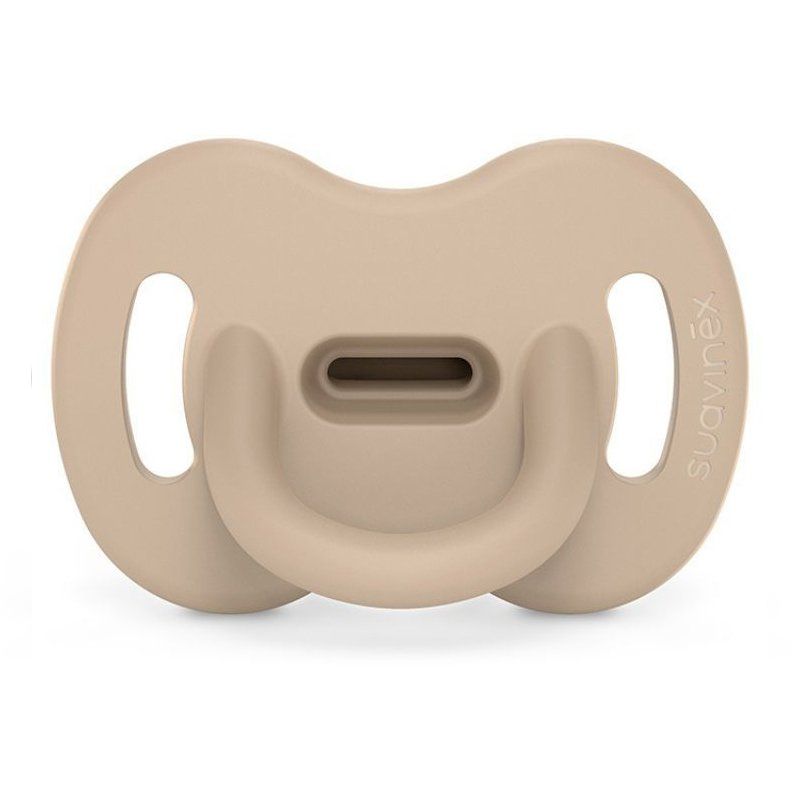 Chupete Fisiológico Todo Silicona SX Pro Suavinex Colour Essence Soft 0-6 Meses Beige