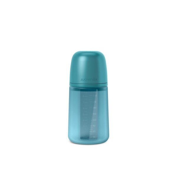 Biberón de silicona 240 ml Suavinex Colour Essence Inten Azul con tetina fisiológica SX Pro