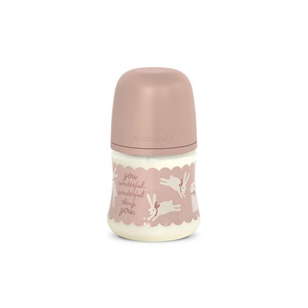 Biberón de Poliamida 150 ml Suavinex Wonderland Conejos Rosa