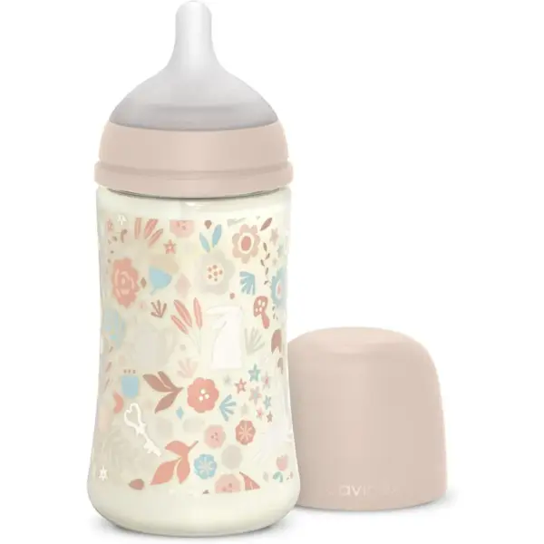 Biberón de Poliamida 270 ml Suavinex Wonderland Liberty Rosa