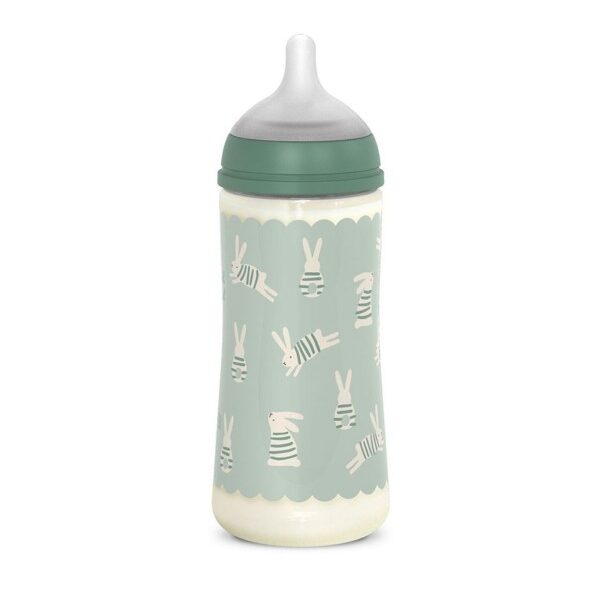 Biberón de Poliamida 360 ml Suavinex Wonderland Conejos Verde