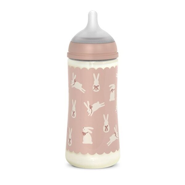 Biberón de Poliamida 360 ml Suavinex Wonderland Conejos Rosa