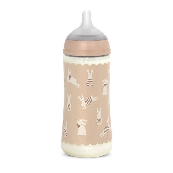 Biberón de Poliamida 360 ml Suavinex Wonderland Conejos Beige