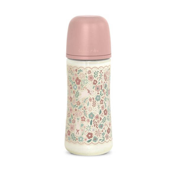 Biberón de Poliamida 360 ml Suavinex Wonderland Liberty Rosa