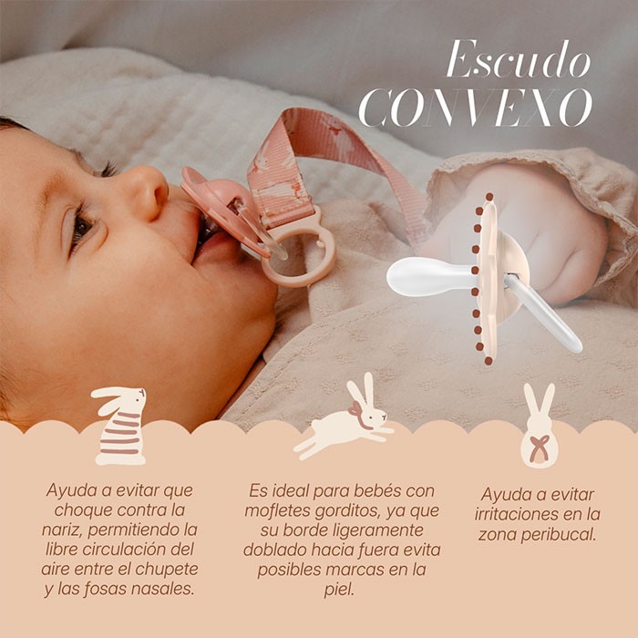 Chupete Suavinex Wonderland Redondo SX Pro Silicona 6-18 Meses (decorado Marrón) - Imagen 4