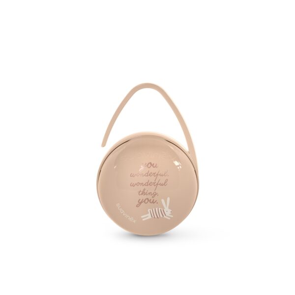 Portachupetes Duo Wonderland Texto Beige Suavinex