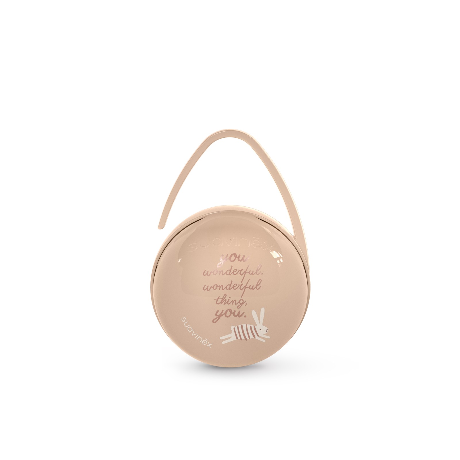 Portachupetes Duo Wonderland Texto Beige Suavinex