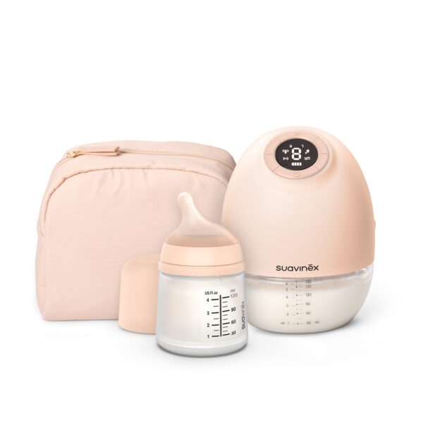 Extractor de leche manos libres con biberón Zero.Zero 120 ml Suavinex
