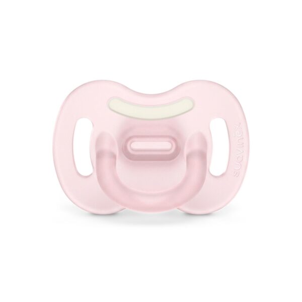 Chupete Fisiológico Todo Silicona Suavinex Night 6-18 Meses Rosa
