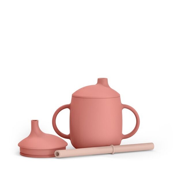 Taza Evolutiva de Silicona 3 en 1 Rosa Suavinex