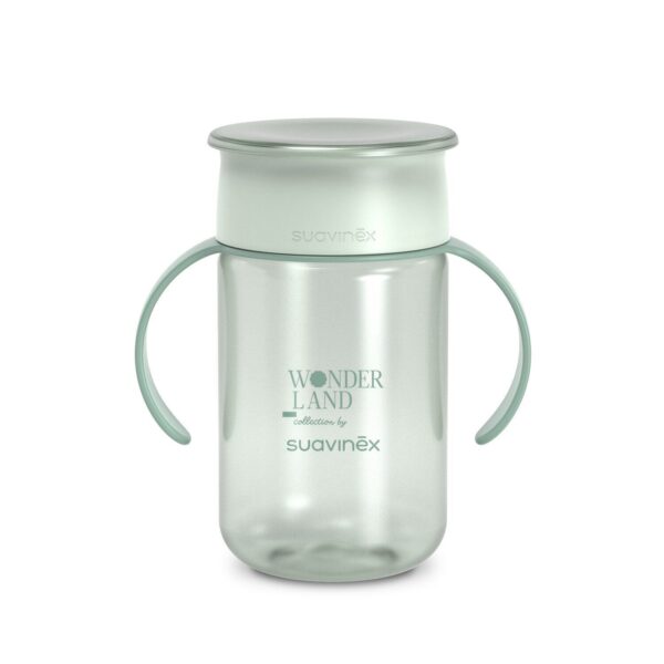 Vaso 360° Wonderland +12m - 340ml - Verde Suavinex