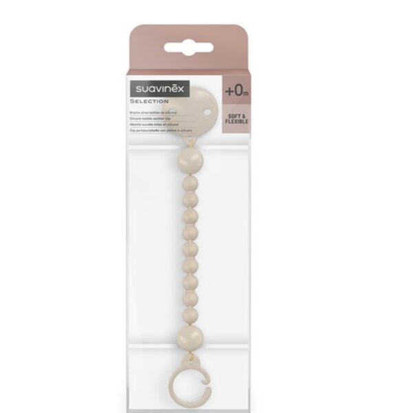 Broche Bolitas de Silicona Soft Beige Suavinex colección 2026