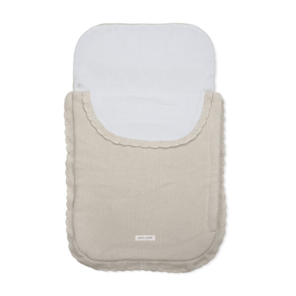 Saco para capazo Tricot Beige TOG 2,5 Pasito a Pasito