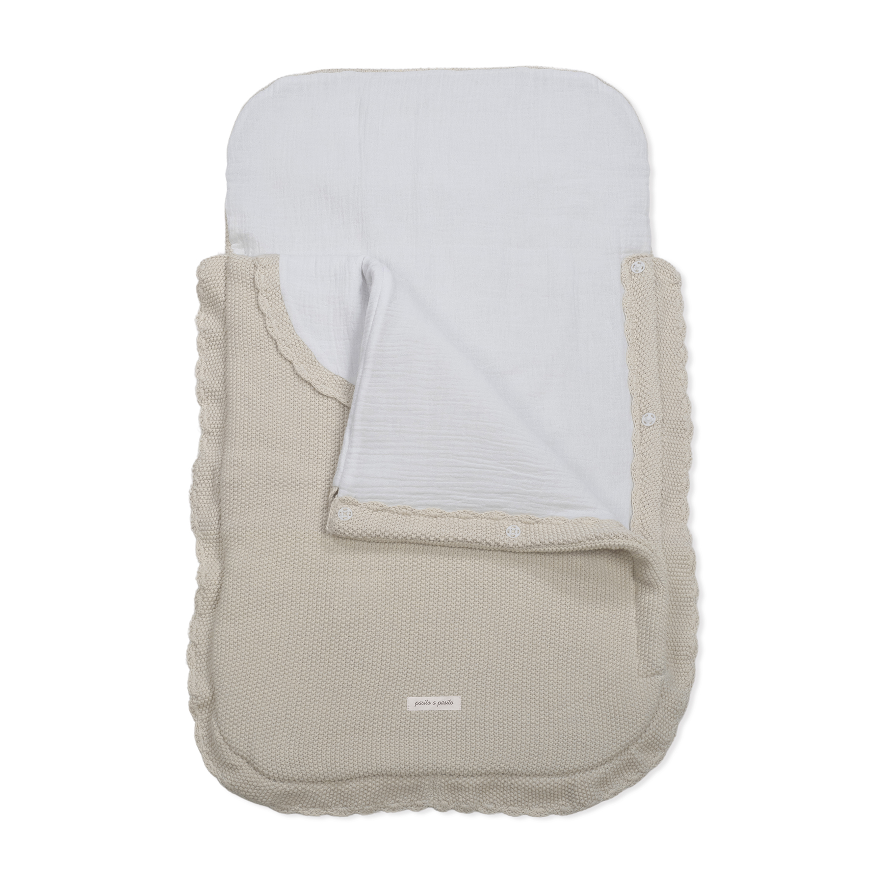 Saco para capazo Tricot Beige TOG 2,5 Pasito a Pasito - Imagen 2