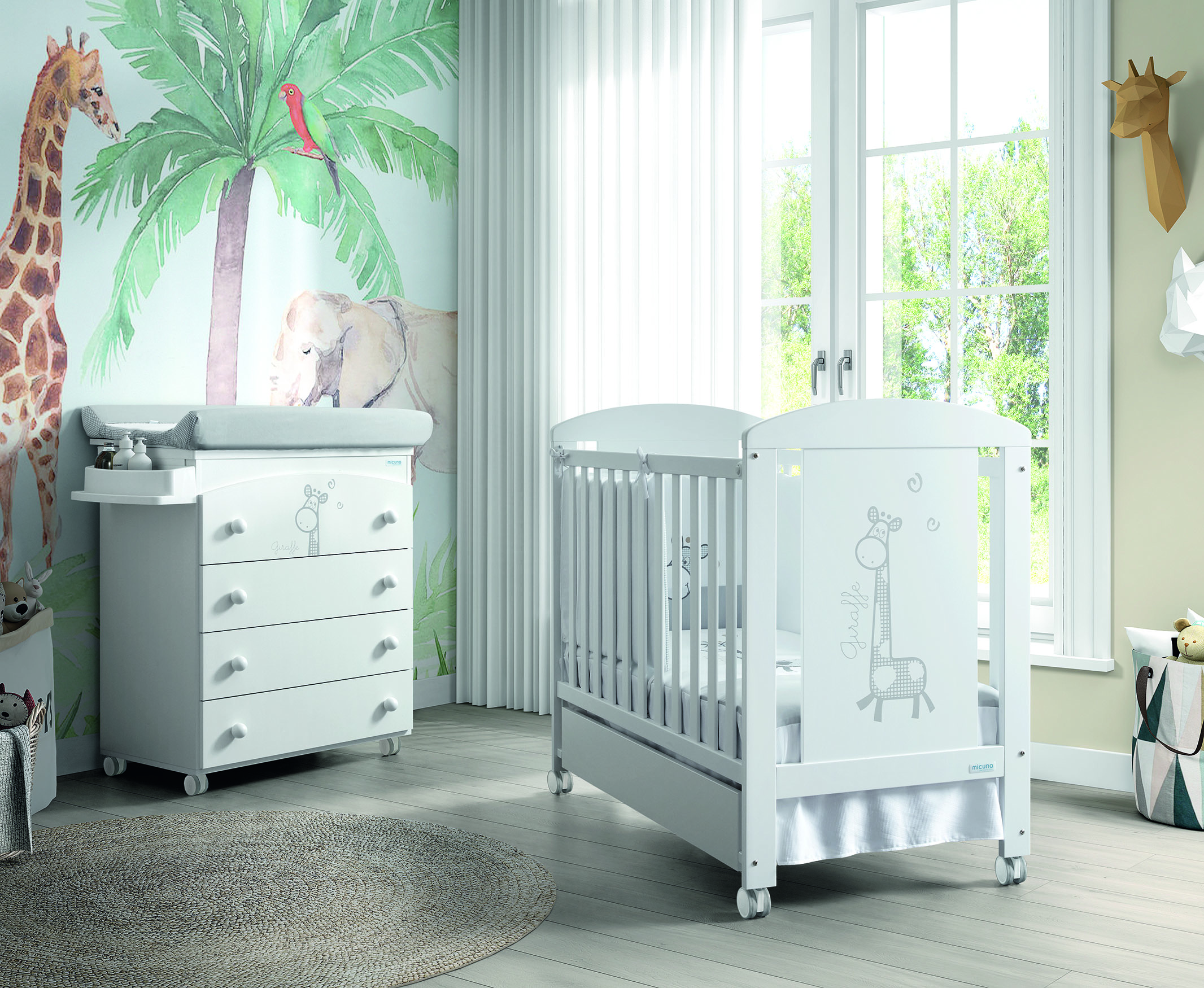 Cuna Micuna Sabana 120x60 blanco - Imagen 2