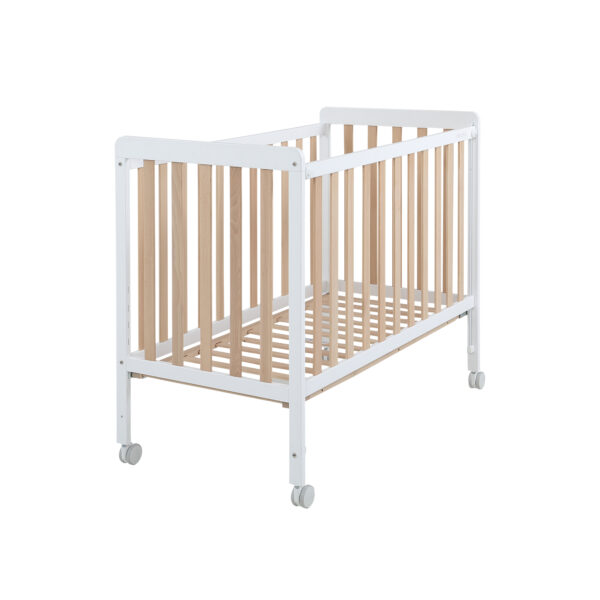Cuna Micuna Nordika 120x60 blanco y madera