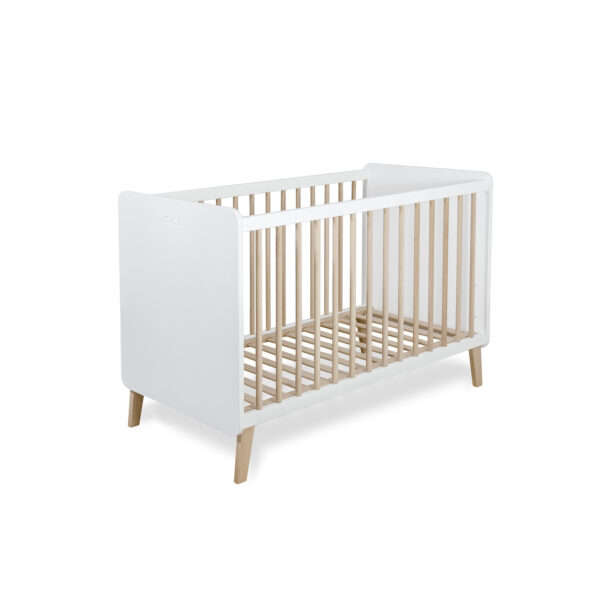 Cuna Micuna Trevi 120x60 blanco y madera